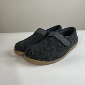 Sanita Slippers Mens 42 US 9 Wool Felt Varde Gray Mule Unisex Slip On Comfort